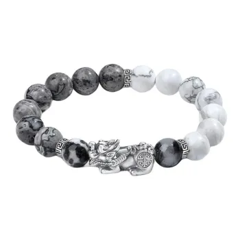YINCHIE Map Stone Bracelets Men's