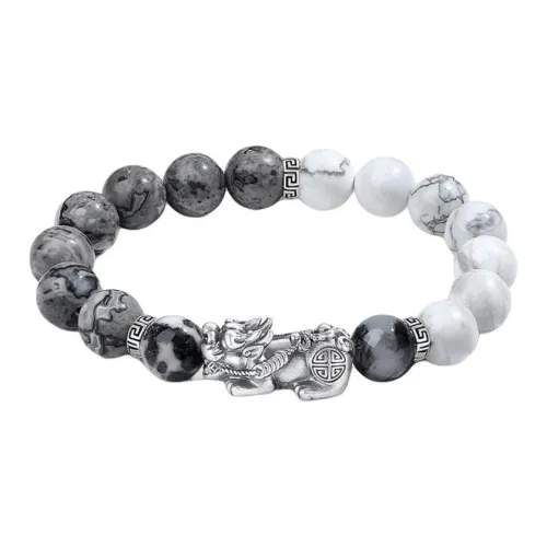 YINCHIE Map Stone Bracelets Men's