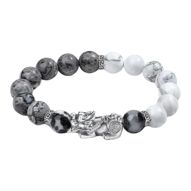 YINCHIE Map Stone Bracelets Men's-0