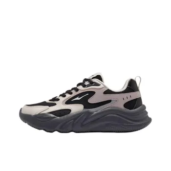 Erke Abrasion Resistant Impact Resistant Low Top Chunky Sneakers Women's Black Gray