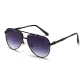 Black Frame with Dual Gray Lenses