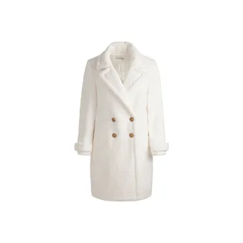 ALICE+OLIVIA Coats Women's Gray White