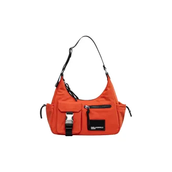 KARL LAGERFELD Recycled Polyamide Shoulder Bag Women's Orange