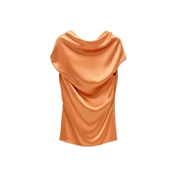 INSUN Shirts Women's Pumpkin Orange