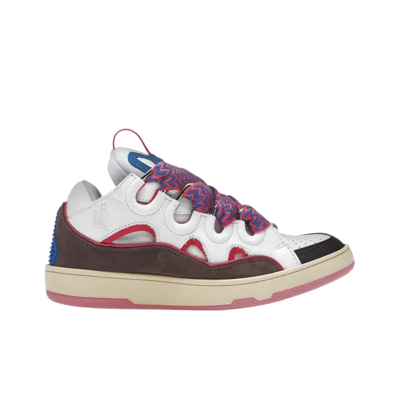 Lanvin Curb Low Top Skateboard Shoes Men's Fuchsia-1