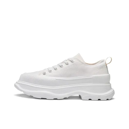 Kappa Back to Back Low Top Skateboard Shoes Women's Classic White