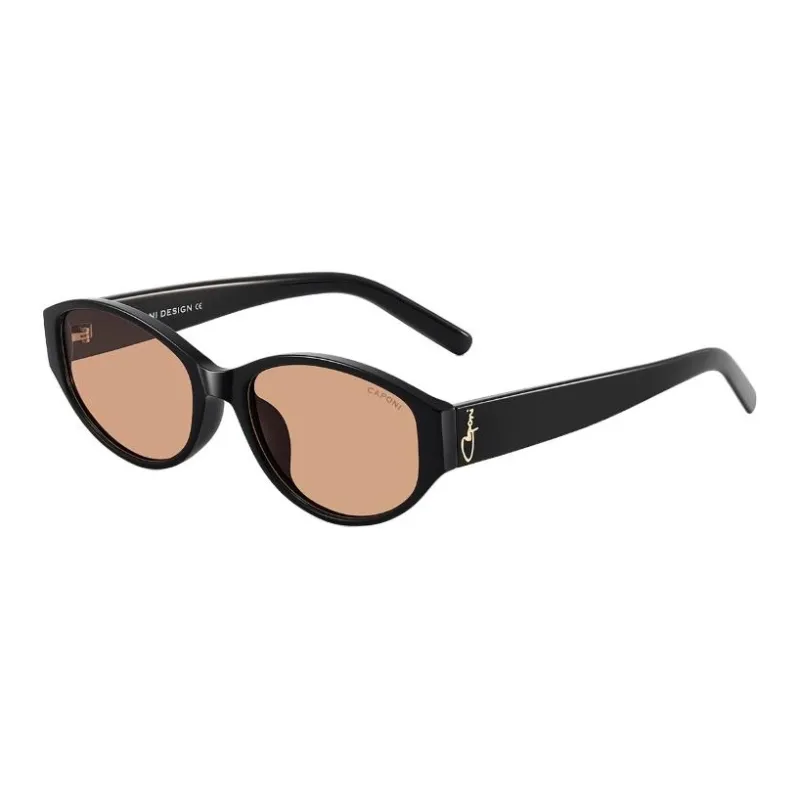 CAPONI TR/Memory Plastic EMS Irregular Shape Sunglasses Unisex Multicolor-6