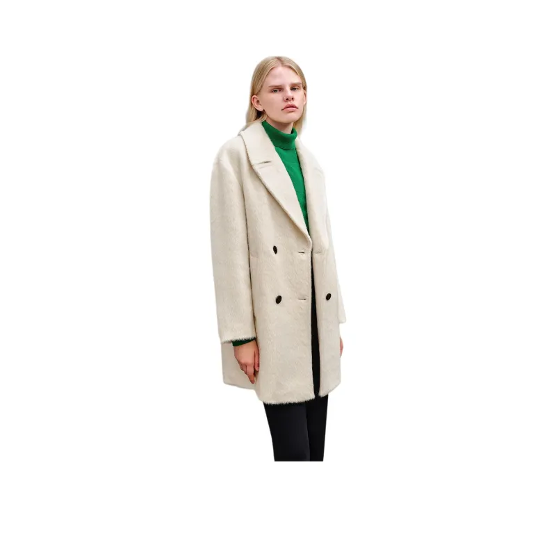 INSUN Coats Women's Ecru-1