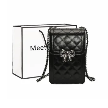 Fitchell PU Crossbody Bag Women's Black/Silver/Pink/White
