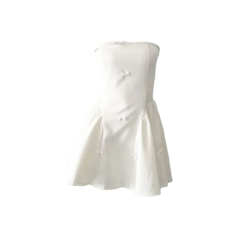 SKYA Sleeveless Dresses Women's White-0