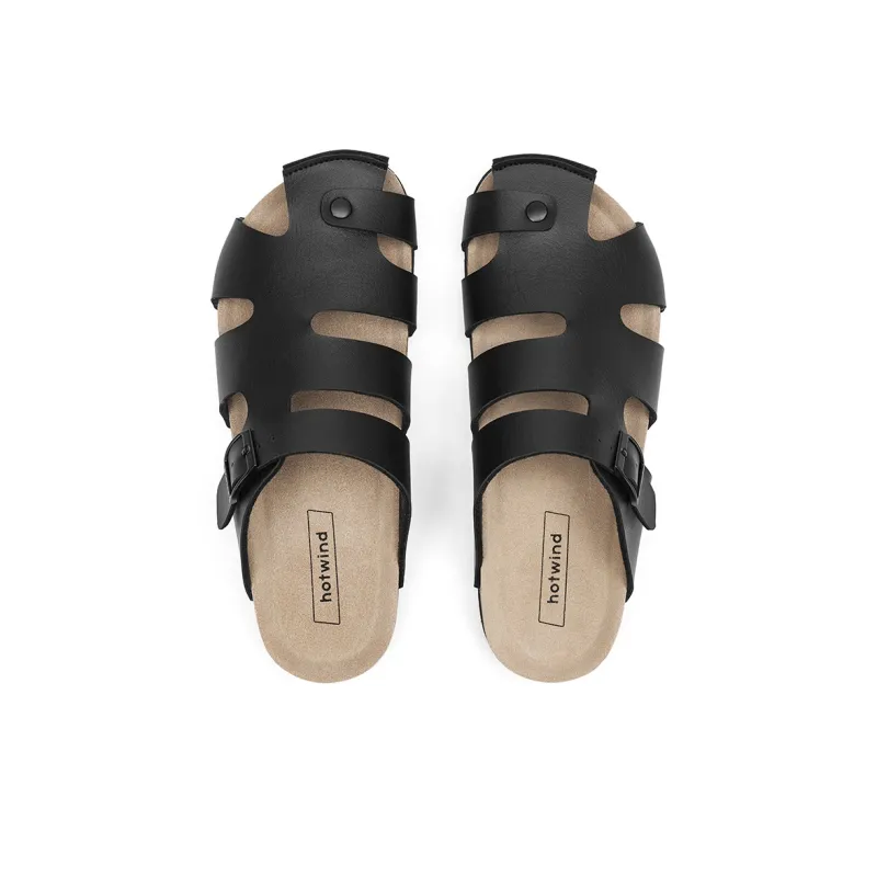 Hotwind Abrasion Resistant Slip Resistant Closed Toe Slippers Men's-2