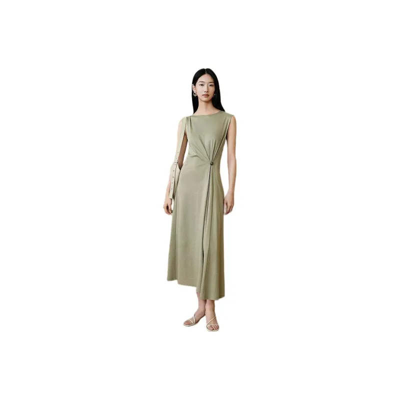INSUN Sleeveless Dresses Women's Grass Green-0