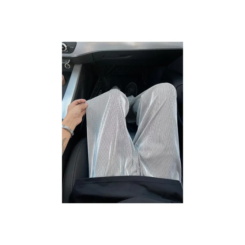 Fakeyoung Casual Pants Unisex Black/White-2
