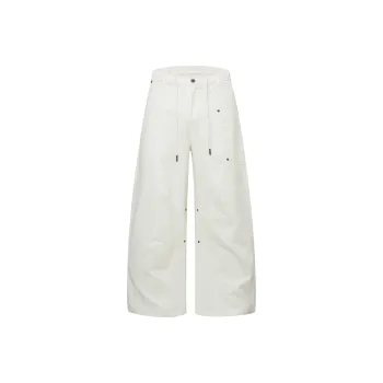 BOTANICA Cargo Pants Unisex Raw White