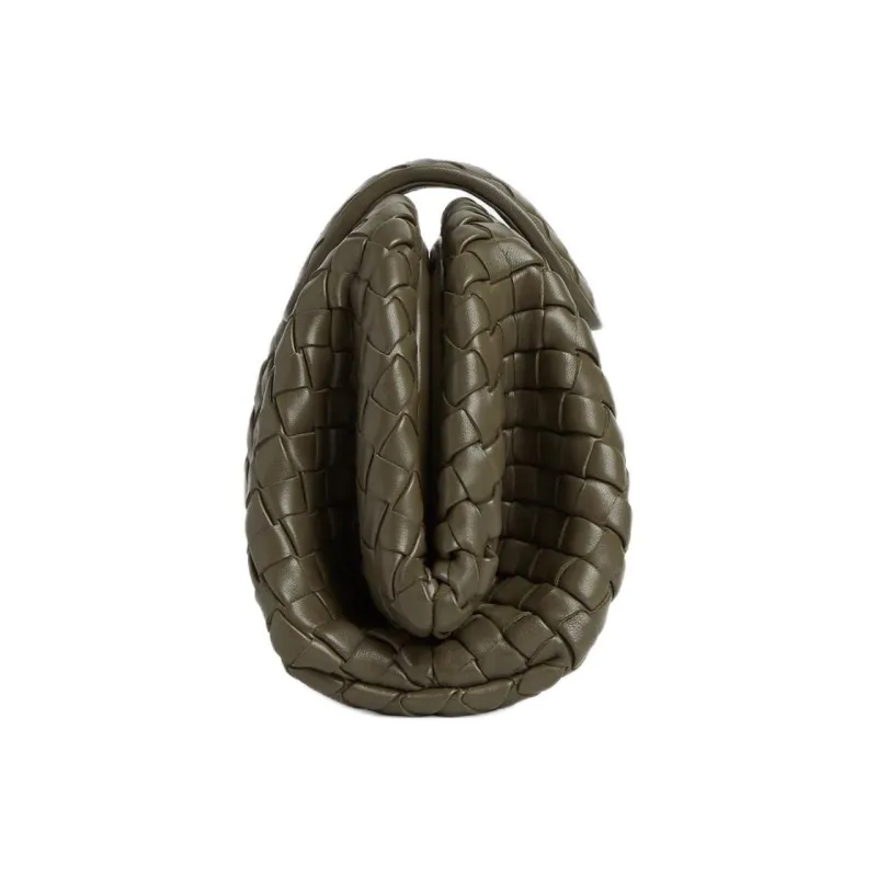 Bottega Veneta Lauren 1980 Sheepskin Shoulder Bag Trumpets Women's Cypress Green-3