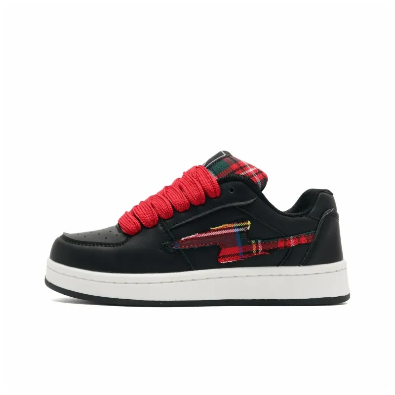 OAOQ Slip Resistant Cushioning Abrasion Resistant Lightweight Breathable Low Top Skateboard Shoes Unisex-0