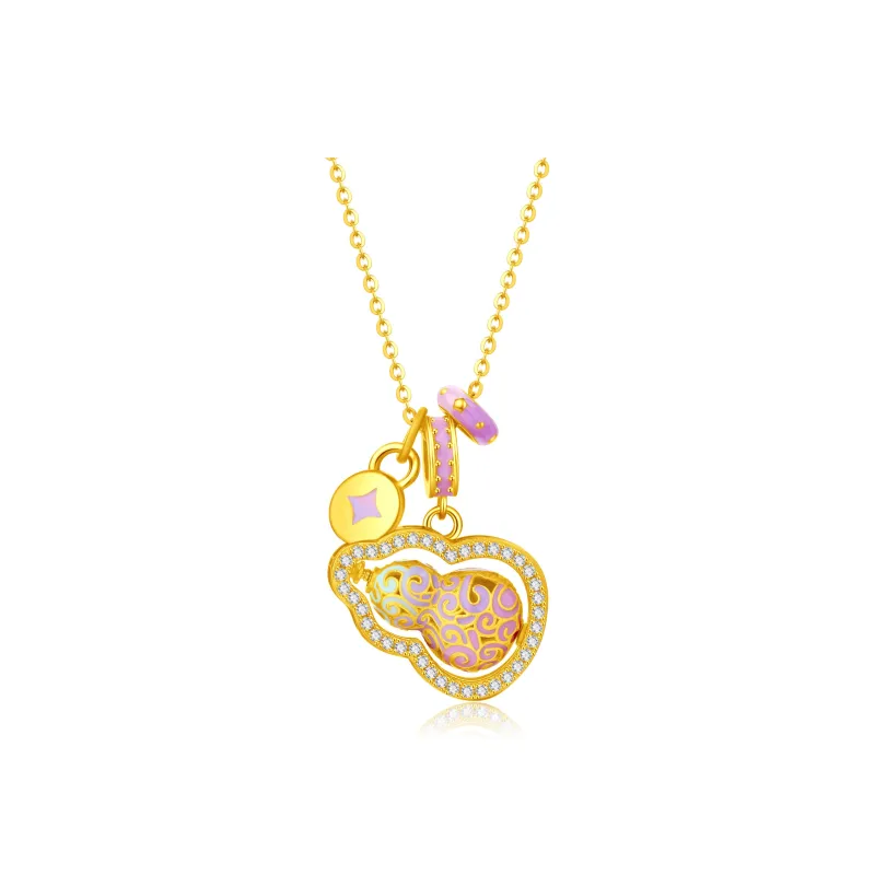 Lao Feng Xiang S925 Silver Necklaces Women's-0
