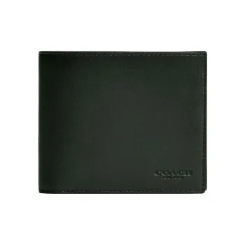 COACH 3 IN 1 Wallet Glove Tanning Coin Purse Wallet Men's Green