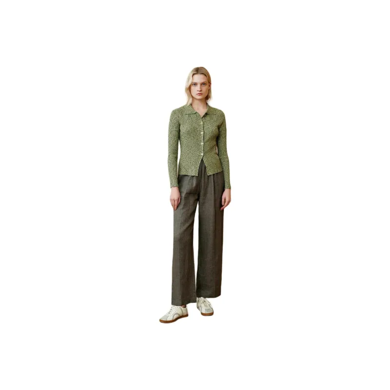 INSUN Shirts Women's Moss Green-0