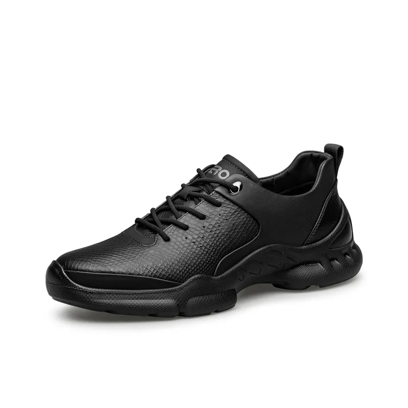 ZRO Shock Absorbers With Abrasion Resistant And Slip Resistant Properties Low Top Casual Shoes Men's Black-1