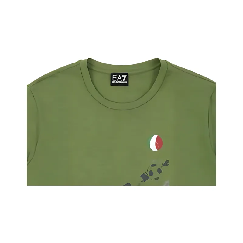 EMPORIO ARMANI EA7 SS22 T Shirt Men's Green-1