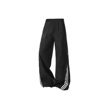 T IRA Casual Pants Unisex Black[Summer Sun Protection Quick Dry Thin]A Shaped Micro Taper