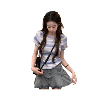 GUOZHEN Set in Sleeve T Shirt Women's
