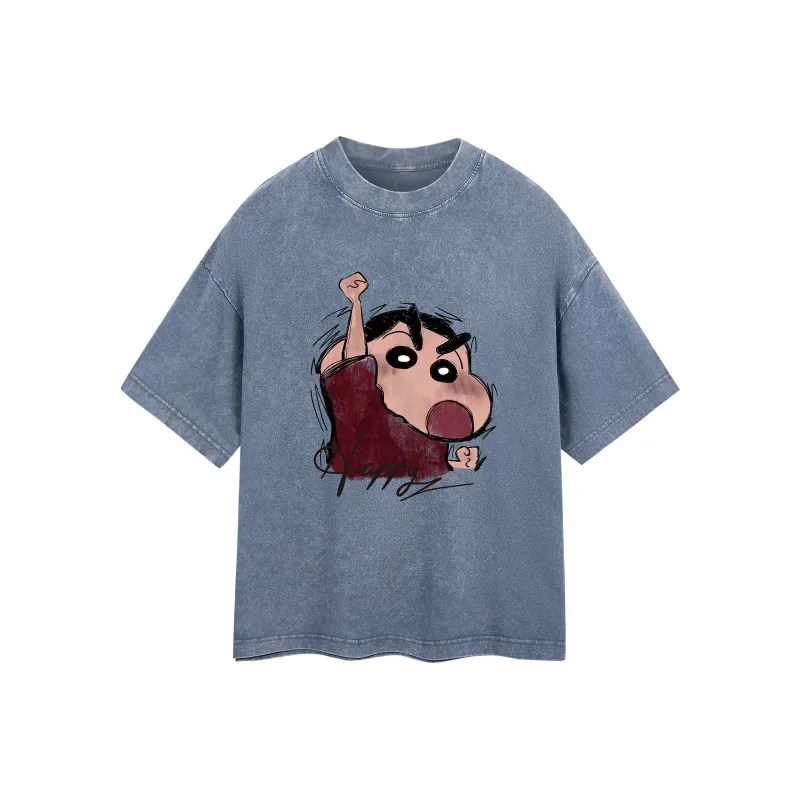 Crayon Shinchan Short Sleeved T Shirts Unisex-21