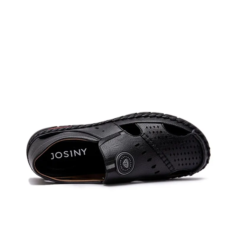 JOSINY Quick Dry Slip Resistant River Trekking Shoes Men's Black-2