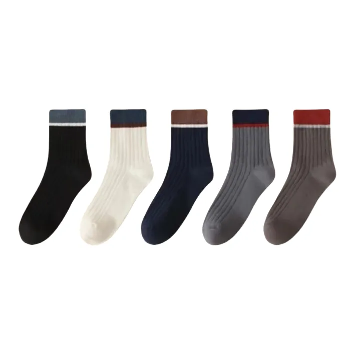 ALPLUME Mid Calf Socks Unisex 5 Pack-28