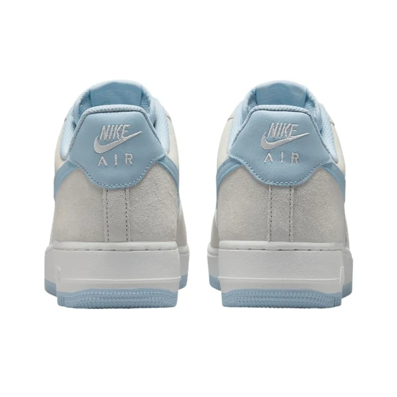 Nike Air Force 1 Anti Slip Wear Resistant Low Top Skateboard Shoes Unisex Gray Blue-4