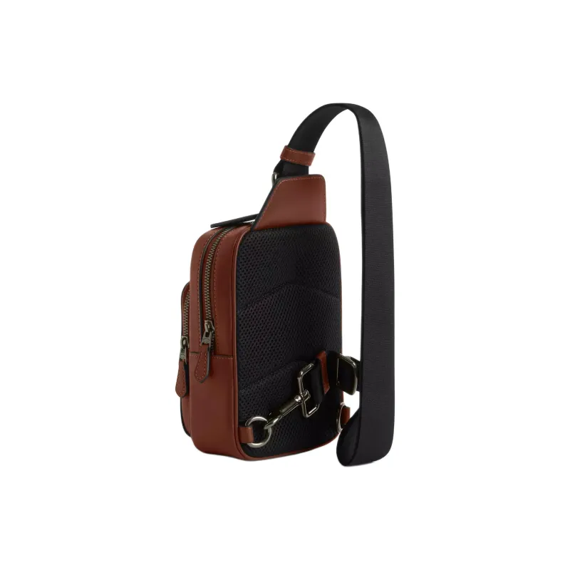 COACH PEANUTS Snoopy, Collaboration RACER Coated Canvas Sling Bag Mini Men's Ochre-1