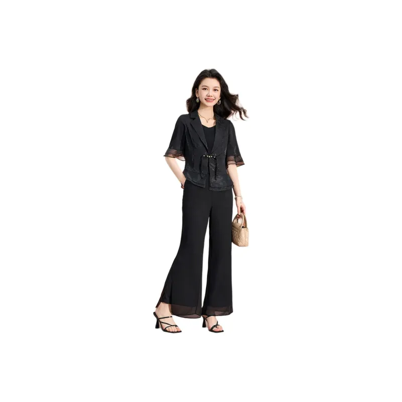 Mylan Casual Suits Women's Black-0