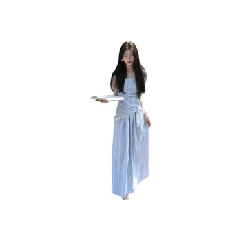 Mu Xiao Xin Slip Dresses Women's Blue