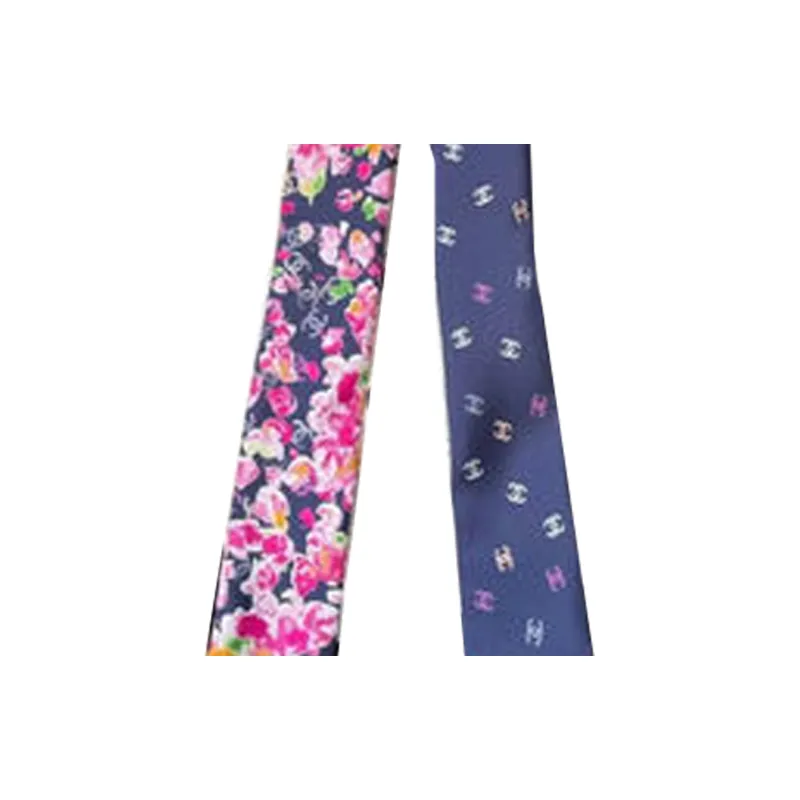 CHANEL Silk Scarves Women's Purple-1