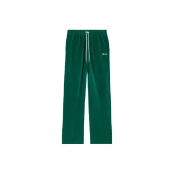 CELINE Knitted Sweatpants Men Green