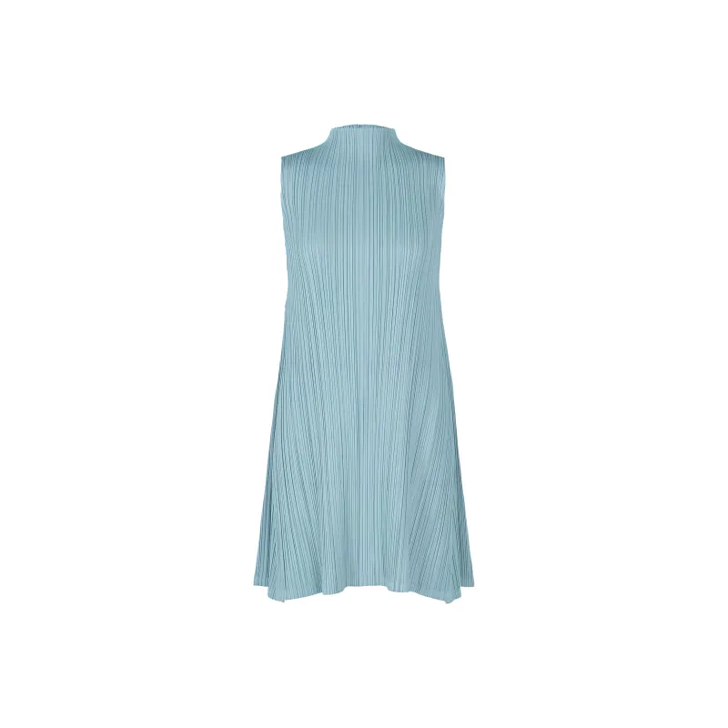 PLEATS PLEASE ISSEY MIYAKE Sleeveless Dress Women's Blue Gray-0