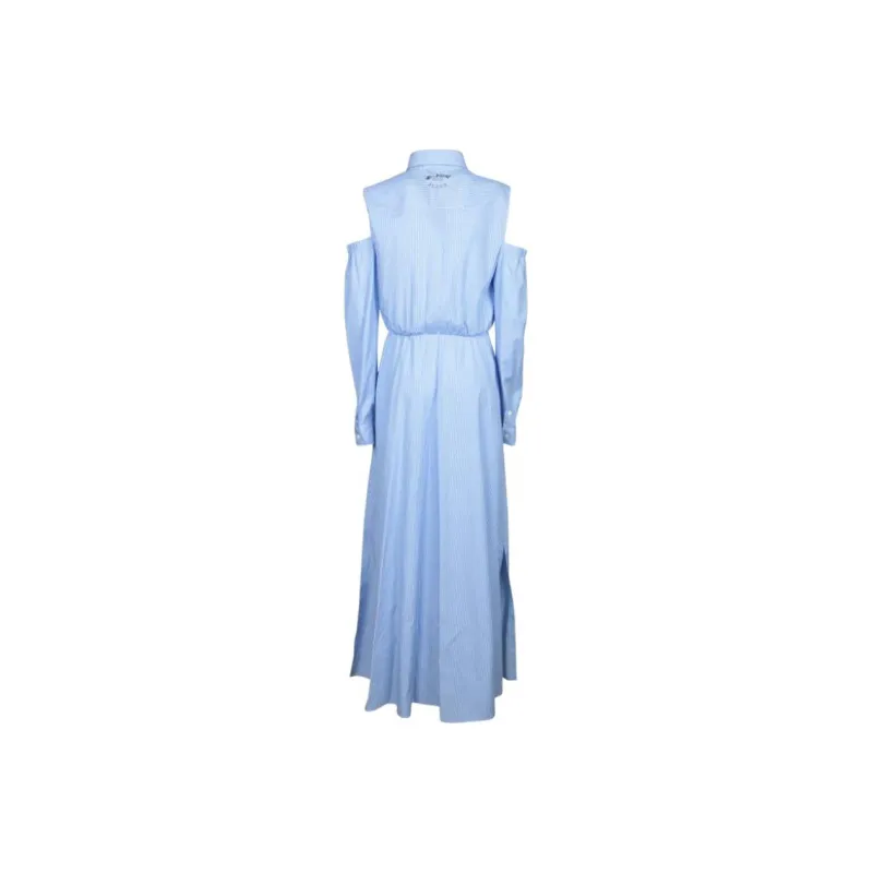 MOSCHINO Long Sleeved Dress Women's Blue-1
