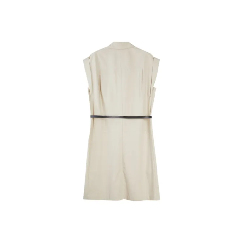 ELLE Sleeveless Dresses Women's Khaki-1