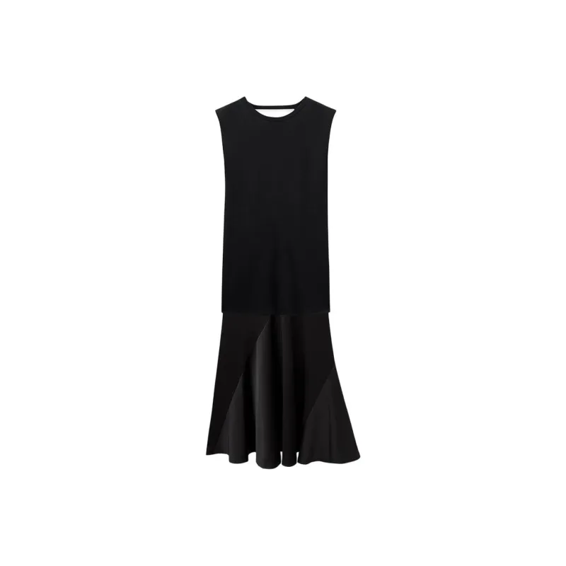 INSUN Sleeveless Dresses Women's Black-0
