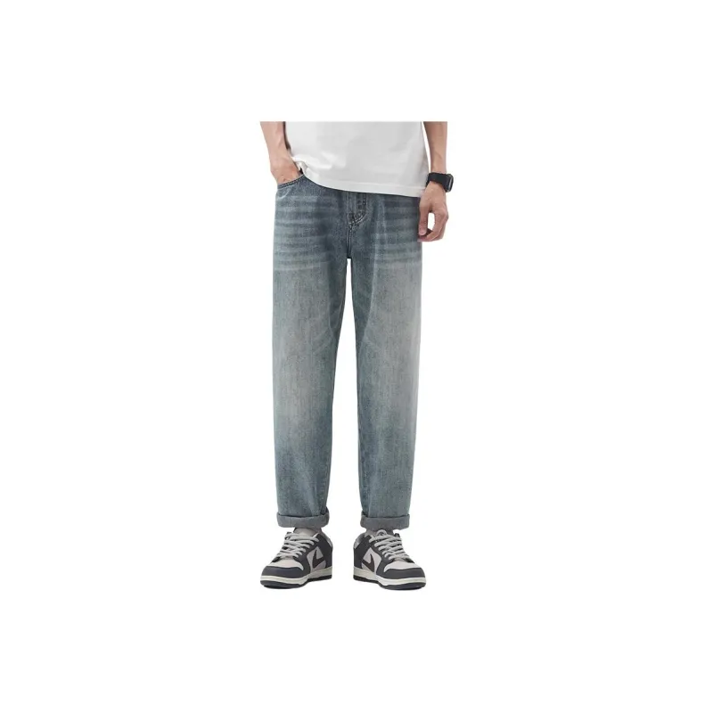 FAIRWHALE Jeans Unisex Blue Gray-0