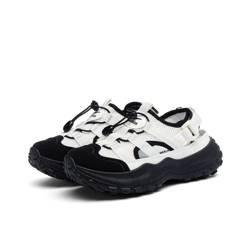 Warrior Slip Resistant And Breathable River Trekking Shoes Women's Beige Black-2