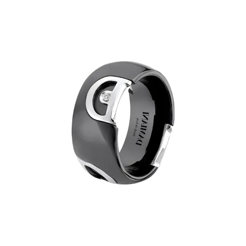 Damiani 18K White Gold Rings Women's Black