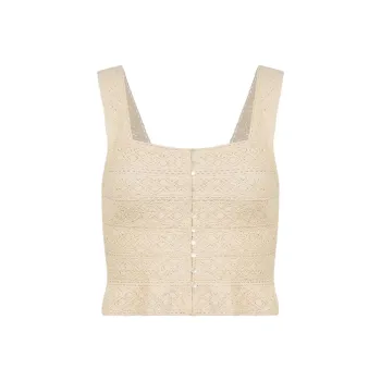 Rouje Tank Tops Women's Hemp Rope Color