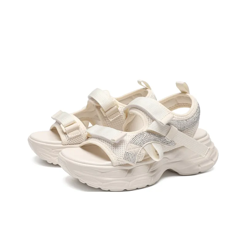 ZHR Beach Sandals Women's Beige, Black-0