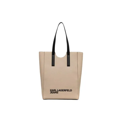 KARL LAGERFELD Recycled Polyurethane Tote Bag, Shopping Bag, Shoulder Bag Women's Light Umber