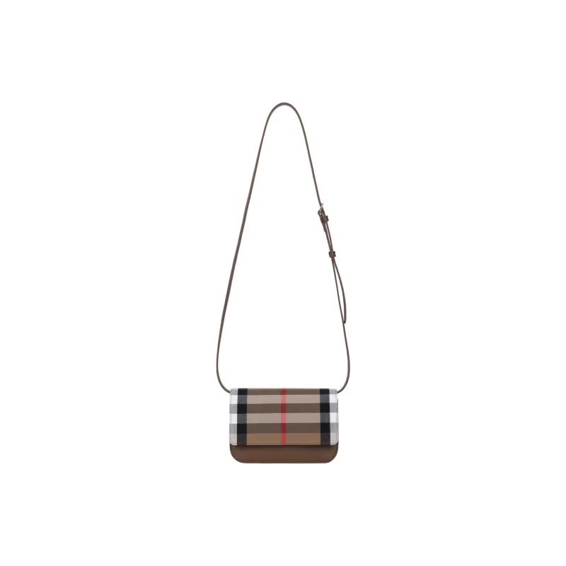 Burberry Leather Shoulder Bag Crossbody Bag Small Size Women's Brown-0