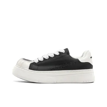 OUGLEMEN Coverage Slip Resistant, Abrasion Resistant, Height Increasing Low Top Skateboard Shoes Men's Black