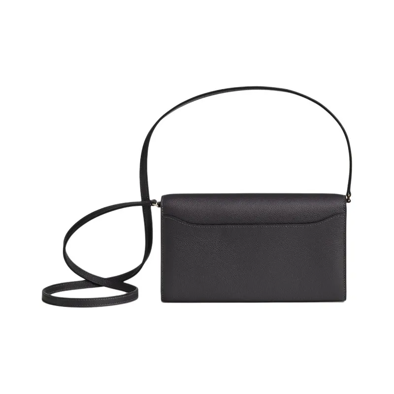 HERMES Constance To Go Evercolor Leather Clutch, Wallet, Shoulder Bag, Crossbody Bag Women's 85 Ardoise Slate Gray-1