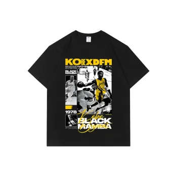 XDFM American Black Mamba Heavyweight 100% Cotton T Shirt Loose Fit Unisex